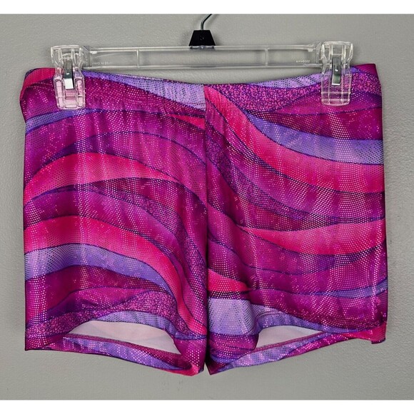 Balera Pants - Balera Dancewear Shorts Womens Large Pink Purple Shimmer